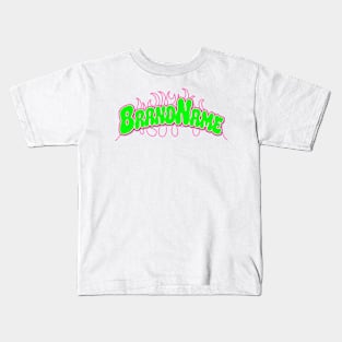 Logotype Embroidery Effect Kids T-Shirt